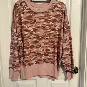 Tahari Sport Pink Camo Top